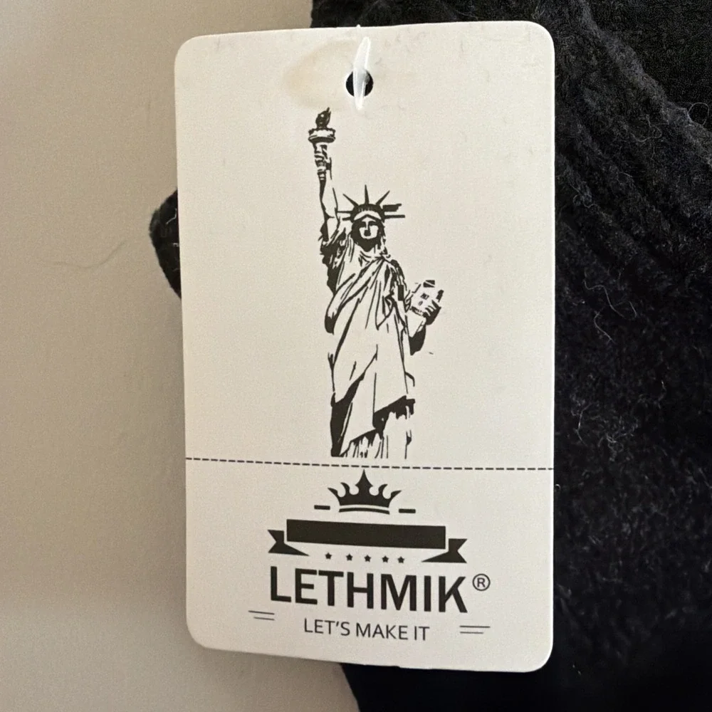 LETHMIK Winter Touchscreen Knit Gloves Warm Stretchy Black Magic Gloves NWT